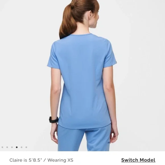 New Figs One-Pocket Scrub Top - Picture 6 of 6